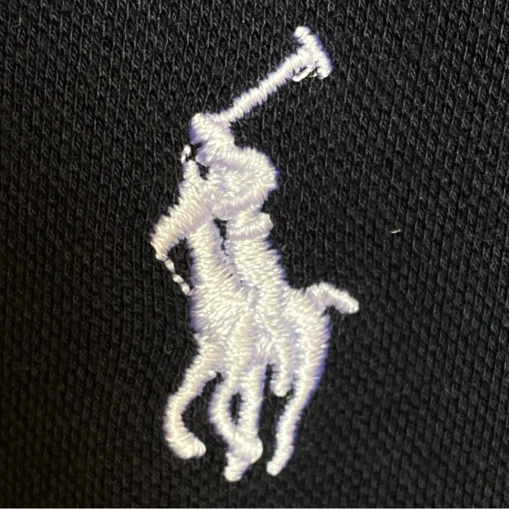 Ralph Lauren Polo Mens Short Sleeve Polo Black W/White Horse Men’s XXL Gorpcore